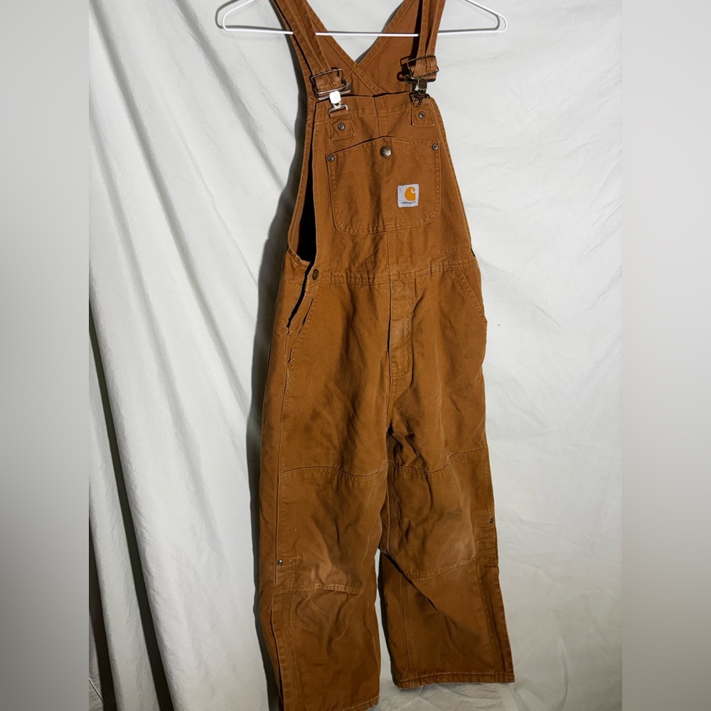 Carhartt Brown Workwear Duck Bib Overalls